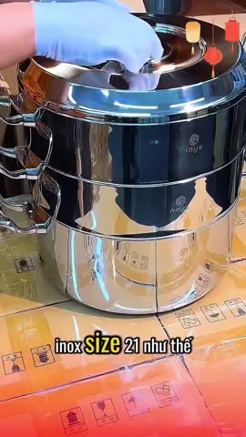 NỒI HẤP inox 21cm nhỏ gọn phù hợp cho gia đình 2, 3 người ăn#noihapinox #noihap 