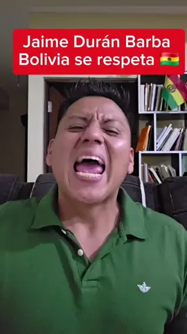 Bolivia se respeta Cara...