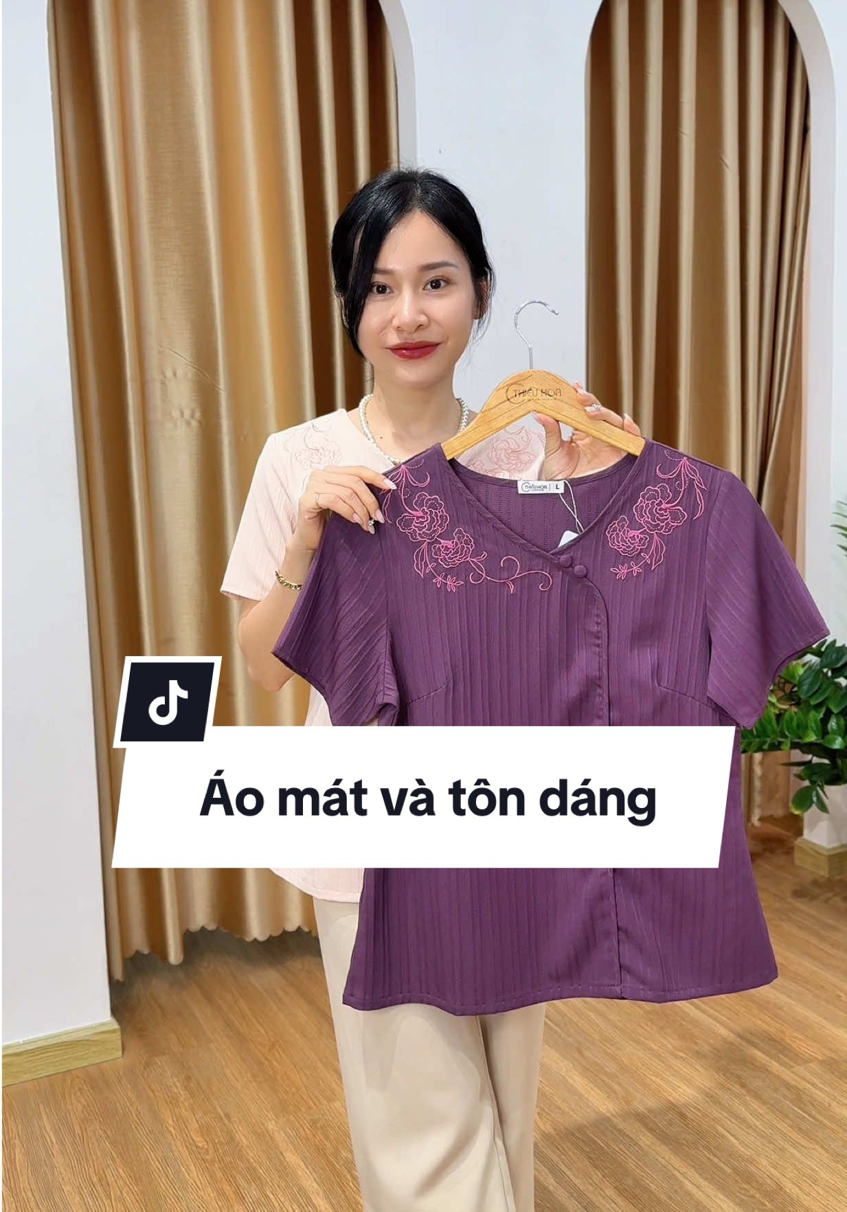 Áo cao cấp #thieuhoa #thoitrangtrungnien #thoitrang 