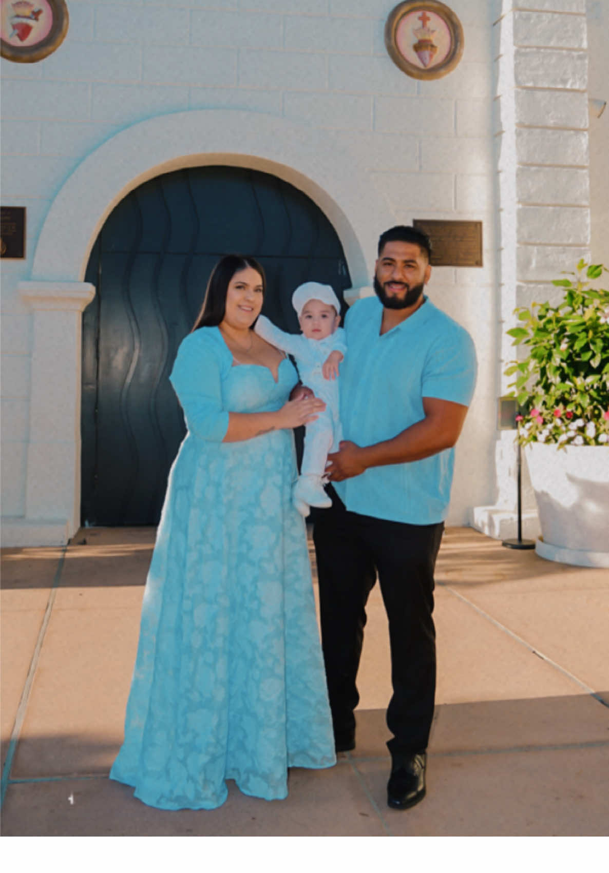 My baby is baptized 😭💙 #baptism #privateceremony #laplacita 