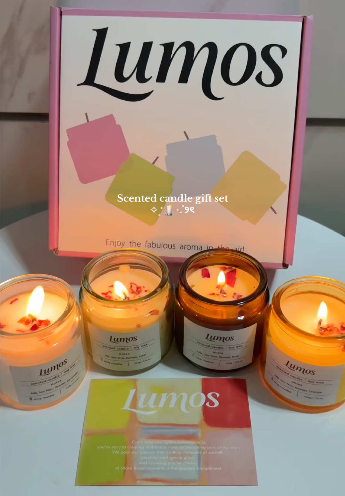 scented candle gift set! Perfect gift this coming Christmas 🎄🎅  @Lumos PH #scentedcandle #giftset #candle #scentedcandlegiftset #lumoscandle 