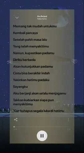 Aku Berjanji - Fabio Asher #akuberjanji #fabioasher #fulllyrics #fyp