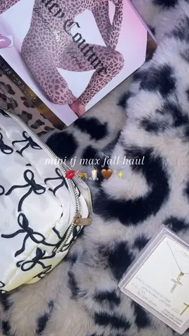 cutesy fall finds ♡ #tjmaxx #cheetah #haul #juicycouture #bows 