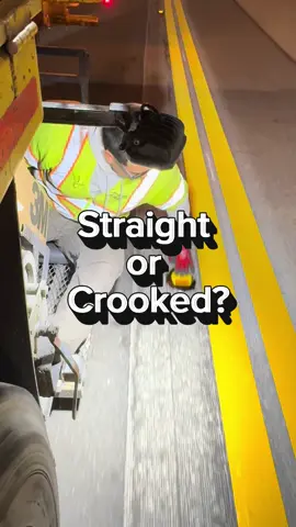 Looks straight to me  #roadstriper #bluecollar #pov  #RPM  #markers  