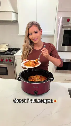 🍝 Crock Pot Lasagna Recipe🍝 forever my favorite way to make lasagna! The layers cook perfectly!  I swear it tastes better cooked in the crockpot versus the oven! This is always one of my go to recipes on a Sunday!! The baby also tried it for the first time tonight and loved it!🫶🏻🥺 #crockpotmeals #crockpotlasagna #crockpot #fallrecipe #crockpotrecipe  Ingredients: * 1 lb cooked ground beef * 48 oz marinara sauce * 2 cups ricotta cheese * 2 eggs * 1 cup mozzarella cheese (plus 1 cup for topping) * ½ cup Parmesan cheese (plus ½ cup for topping) * 1 tbsp Italian seasoning * Uncooked lasagna noodles  Cook on High for 3 hrs or Low for 6 hrs!