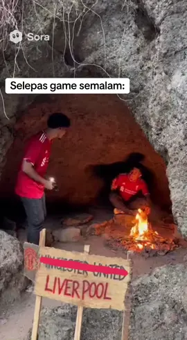 Dah ade penghuni baru 😂 #ggmu #manchesterunited vs #liverpool 