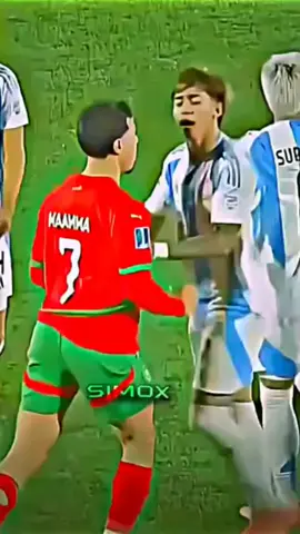 شجار بين لاعبين المنتخب المغربي و أرجنتيني المغرب ضد الأرجنتين نهائي كاس العالم فوز المنتخب المغربي بكأس العالم Argentina vs Marruecos Final de la Copa del Mundo La victoria de Marruecos en la Copa del Mundo 