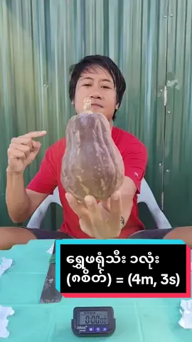 Pumpkin eatting ရွှေဖရုံသီး ၁ လုံး (၈ စိတ်) = (4m, 3s) #eater #Foodie  #foryoupageofficiall  #fyppppppppppppppppppppppp  #ရွှေဖရုံသီး 