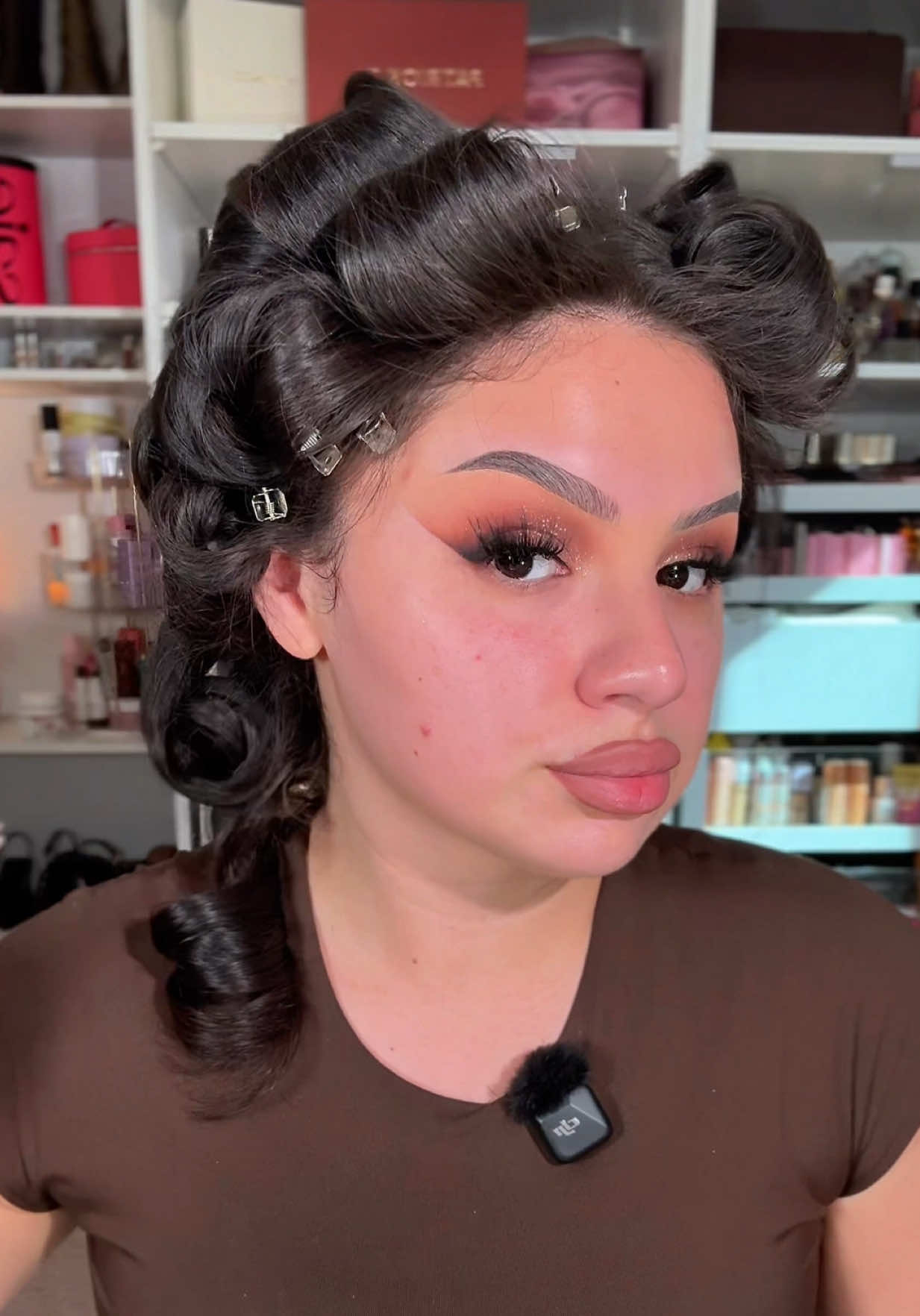 Pin curls hair tutorial 🎀 