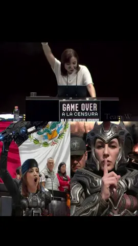 Ahí está, una reina silenciada #gearsofwar #diputada #videojuegos #impuestos #claudiasheimbaum 