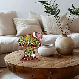 Add a pop of whimsy to your space with this colorful mushroom decor! 🍄✨#EcoFriendly #witch #handmade #nature 