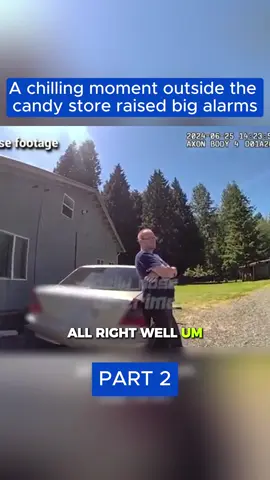 A chilling moment outside the candy store raised big alarms #cops #police #copsoftiktok #bodycamcops #foryoupage  