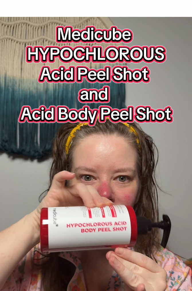 Exfoliated skin is just one pump away! Medicube HYPOCHLOROUS ACID PEEL SHOT & BODY PEEL SHOT This stuff WORKS!!!! @medicube US Store #skintok #peelshot #face 