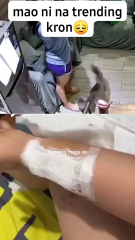 grabe kagat Ng alagang pusa nya😪😪
