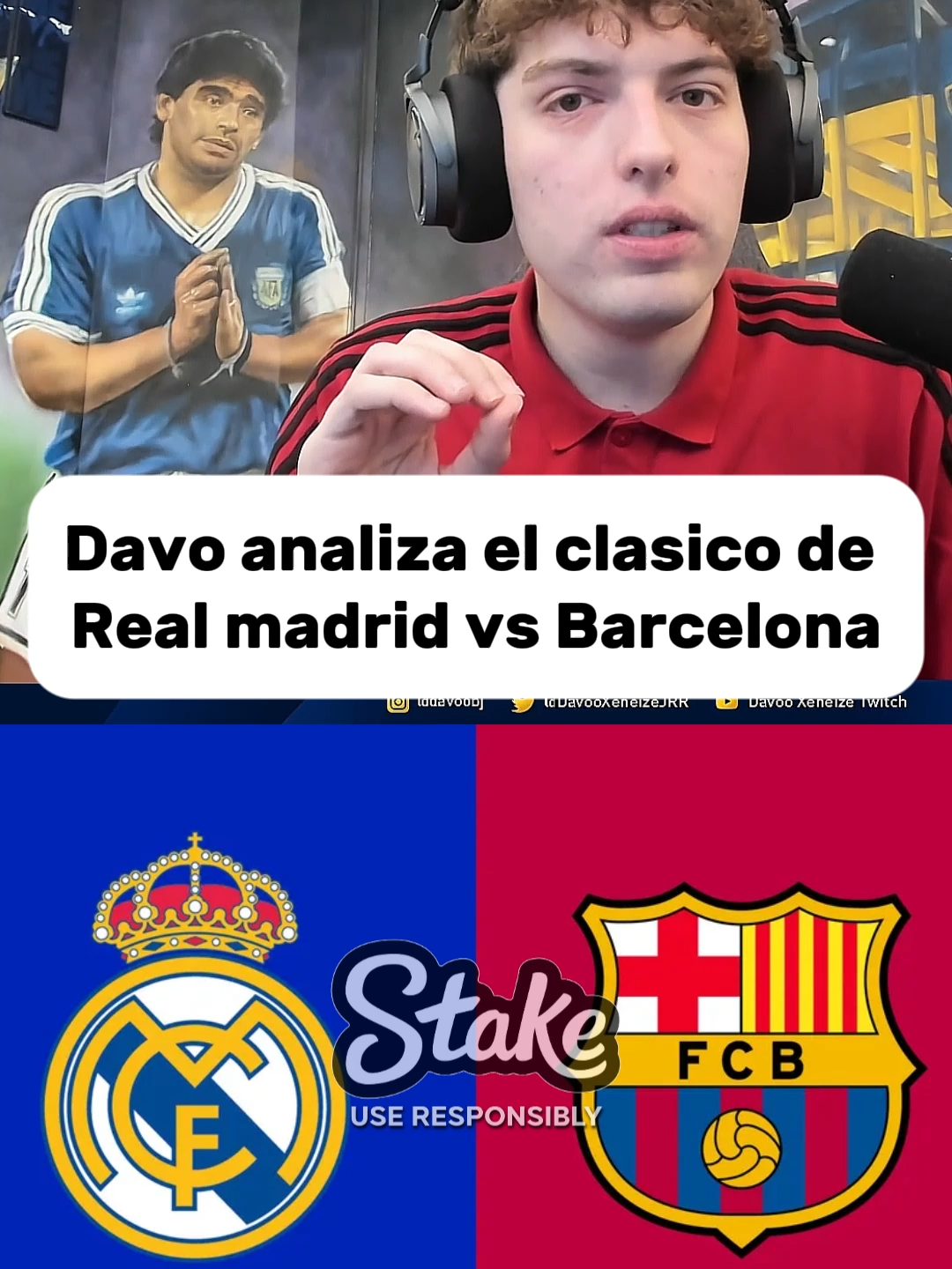 Davo analiza el clasico de Real madrid vs Barcelona #realmadrid #realmadridfc #davooxeneize #davo #lacobra #lacobraclips #futbol #streamer #españa #bogota #ecuador #colombia #peru #clips #madrid #vinicius #bellingham #barcelona #argentina #argentina🇦🇷