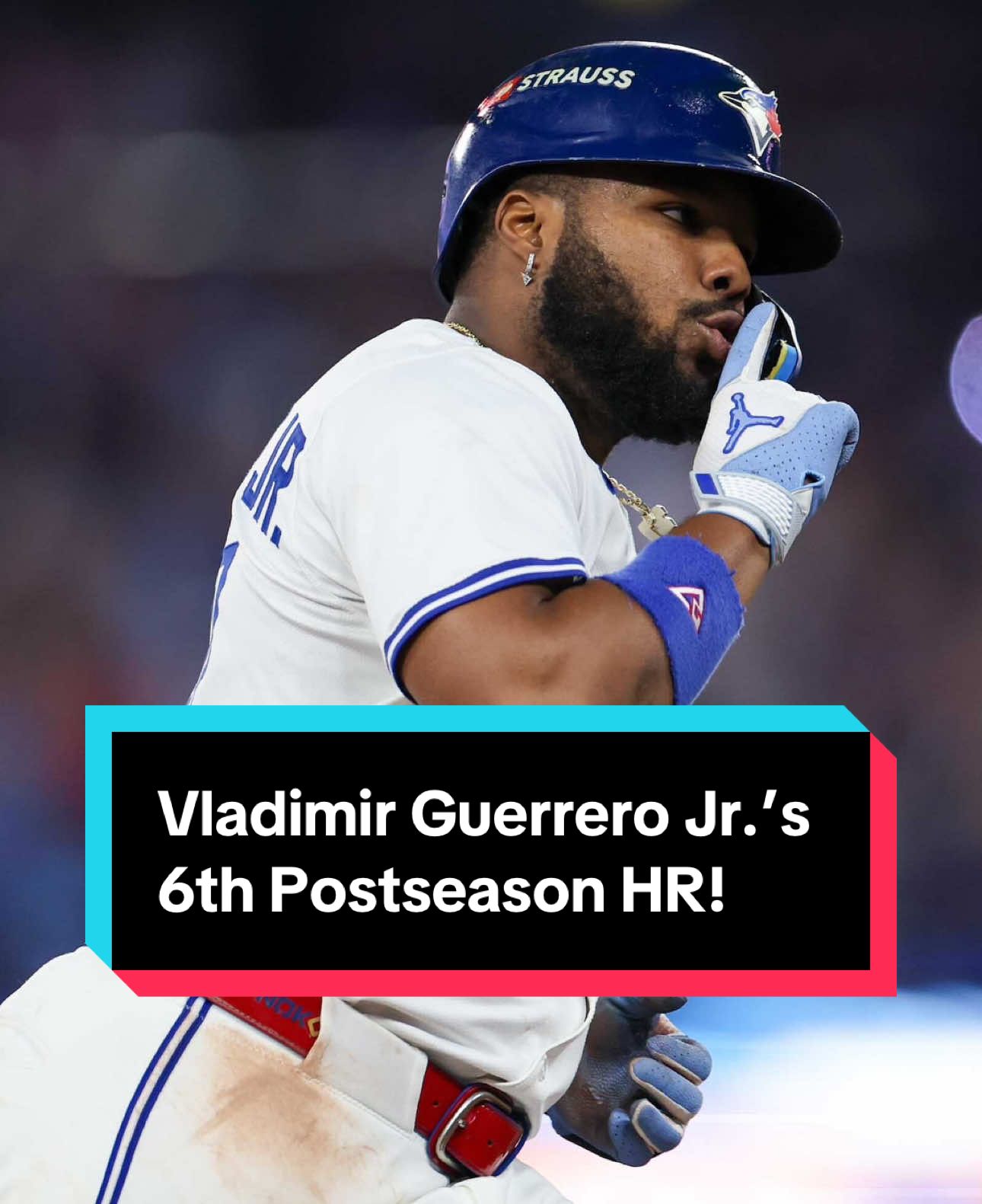Vladimir Guerrero Jr.’s 6th home run this #Postseason is a Blue Jays franchise record! #ALCS #BlueJays #Toronto #MLB 
