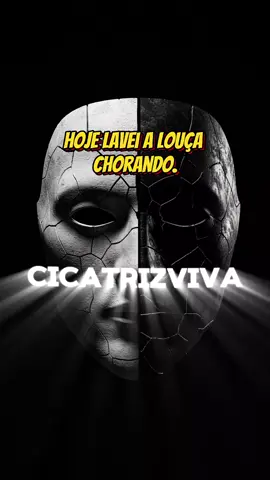 Às vezes o corpo faz tarefas simples... enquanto a alma tenta não desabar. #CicatrizViva #Reflexão #DorSilenciosa #VidaReal @CicatrizViva #Solidão 