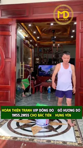 Lắp đặt hoàn thiện tranh 1m55.2m55 cho bác khách Hưng Yên #xuongducdongminhduc #tranhdong #xuhuong 