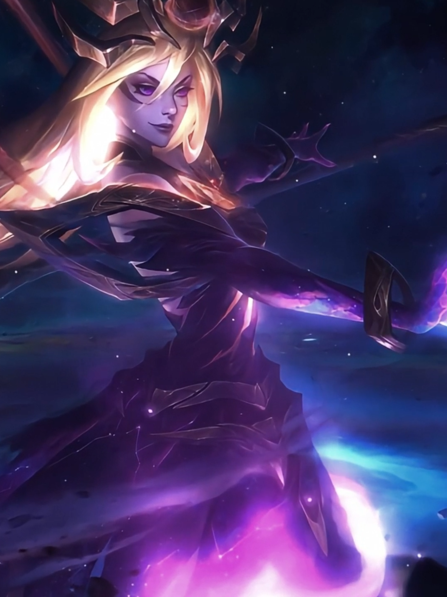 a versão da lux cosmos negro pra quem pediu, vou tentar fazer os outros assim que possível! #lux #lol #leagueoflegends #sienna #main #edit #paravoce #foryou #trend