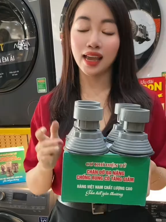 Chân kê máy giặt, chống rung, giảm tiếng ồn, vệ sinh bên dưới máy giặt hiệu quả