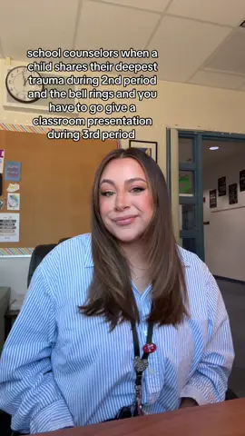 the duality of the job is crazy sometimes lol #schoolcounselorsoftiktok #schoolcounselorlife #middleschoolcounselor #fyp #teachersoftiktok 