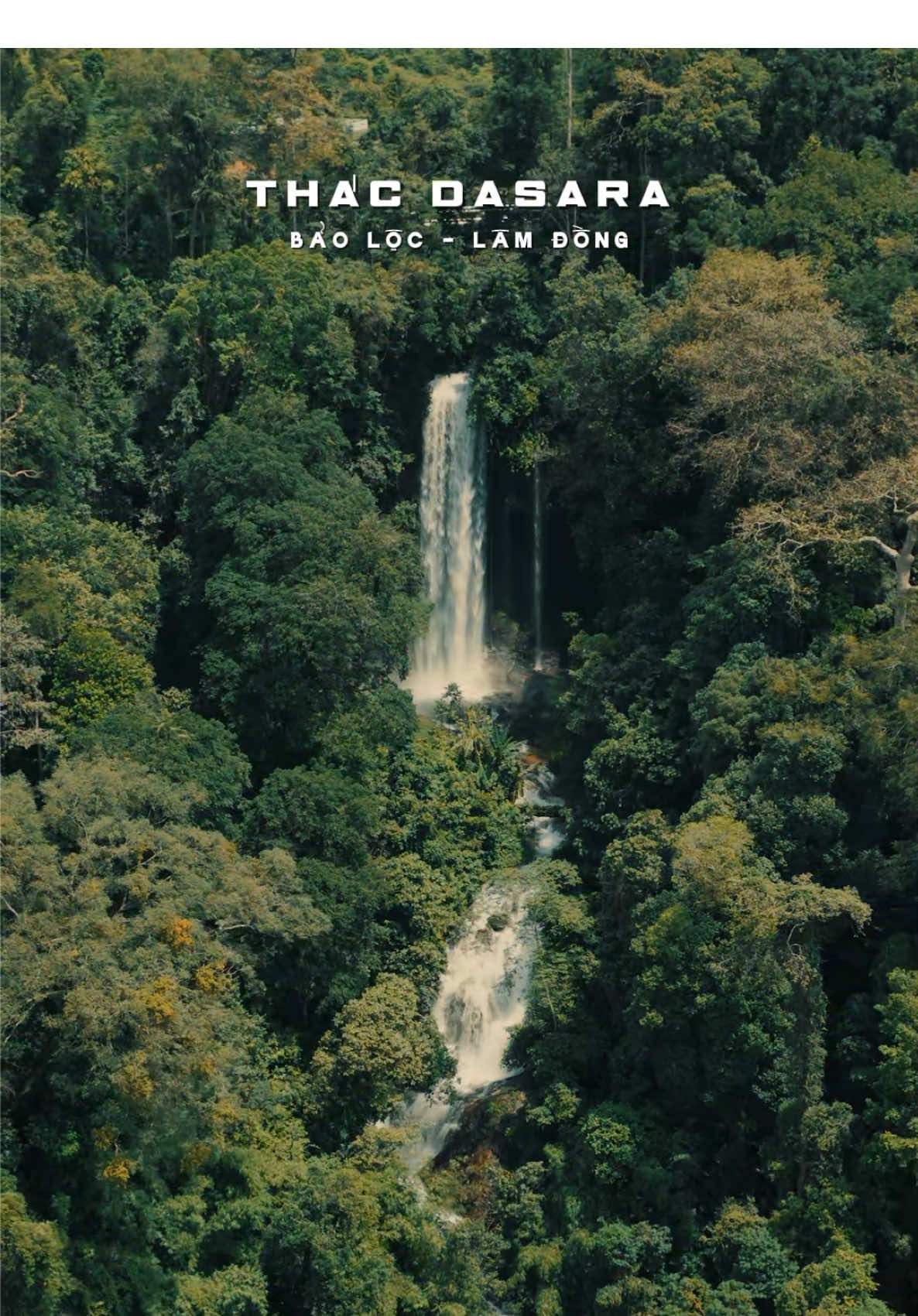 Thác Dasara, ngọn thác ẩn mình giữa rừng sâu giữa đại ngàn Bảo Lộc, nơi mọi âm thanh đều hóa thành bản nhạc của bình yên #thacdasara #baoloc #lamdong #flycam