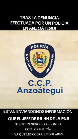 compartir y hagamos que las ollas podridas de Anzoátegui de la PNB coman de su propia medicina... @🇻🇪 noticias de Venezuela🇻🇪 @maduro coño eh tu madre @IvánSimonovis @Danny Ocean @Daniel Lara Farías @Nicolás Maduro @Diosdado Cabello @NoticiasVenezuela @Rumbos670 @🟦⬜ Aspirantes PNB🟦⬜ #mariacorinamachado #dictaduravenezolana #madurodictador #unes 