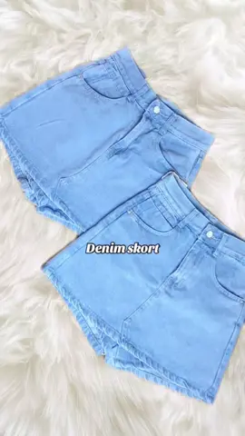 Korean High Waist A-line Denim #fyp #skort #trending #viral 