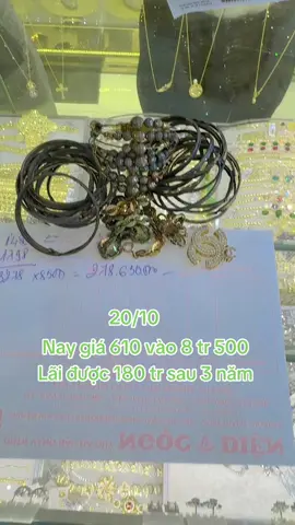 20/10 vàng 610 vào 8 tr 500