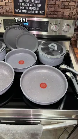 T-fal 11 pc Granite Non-stick Cookware set! Makes a great gift idea 🎁 . . @groupeseb #tfal #tfalcookware #falldealsforyou  #kitchenmusthaves #tiktokmademebuyit 