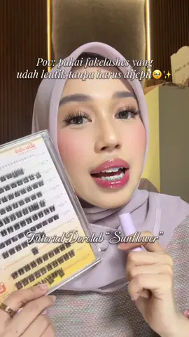 Nonton sampai habis kalauu mau tau hacks aku🤭🫰#dorolab #dorolabsunflower #dorolabeyelash #individuallashes 