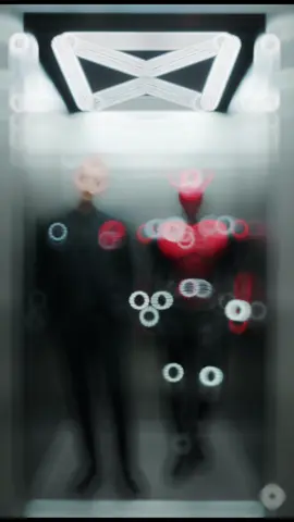 Edit the three photos to be standing casually in a modern-style elevator with reflective metal walls. A young man (don't change the face) is wearing a black suit and a black shirt with Gokaiger Sentai Red and Kamen Rider Decade. The young man's expression is cocky and edgy with a mysterious nuance and the Kamen Rider is leaning against the elevator wall. The composition is taken from the elevator entrance (straight angle) to emphasize the balance between humanity and heroes, the dim lighting from the neon lights on the ceiling creates soft shadows with a model style.#kamenrider #fypage 