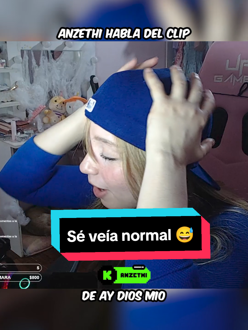 Anzethi habla del clip de Ay Dios mío | Anzethi descuido Ay Dios mío 😂#Anzethi #clip #streamer #kickclips #paraguay 