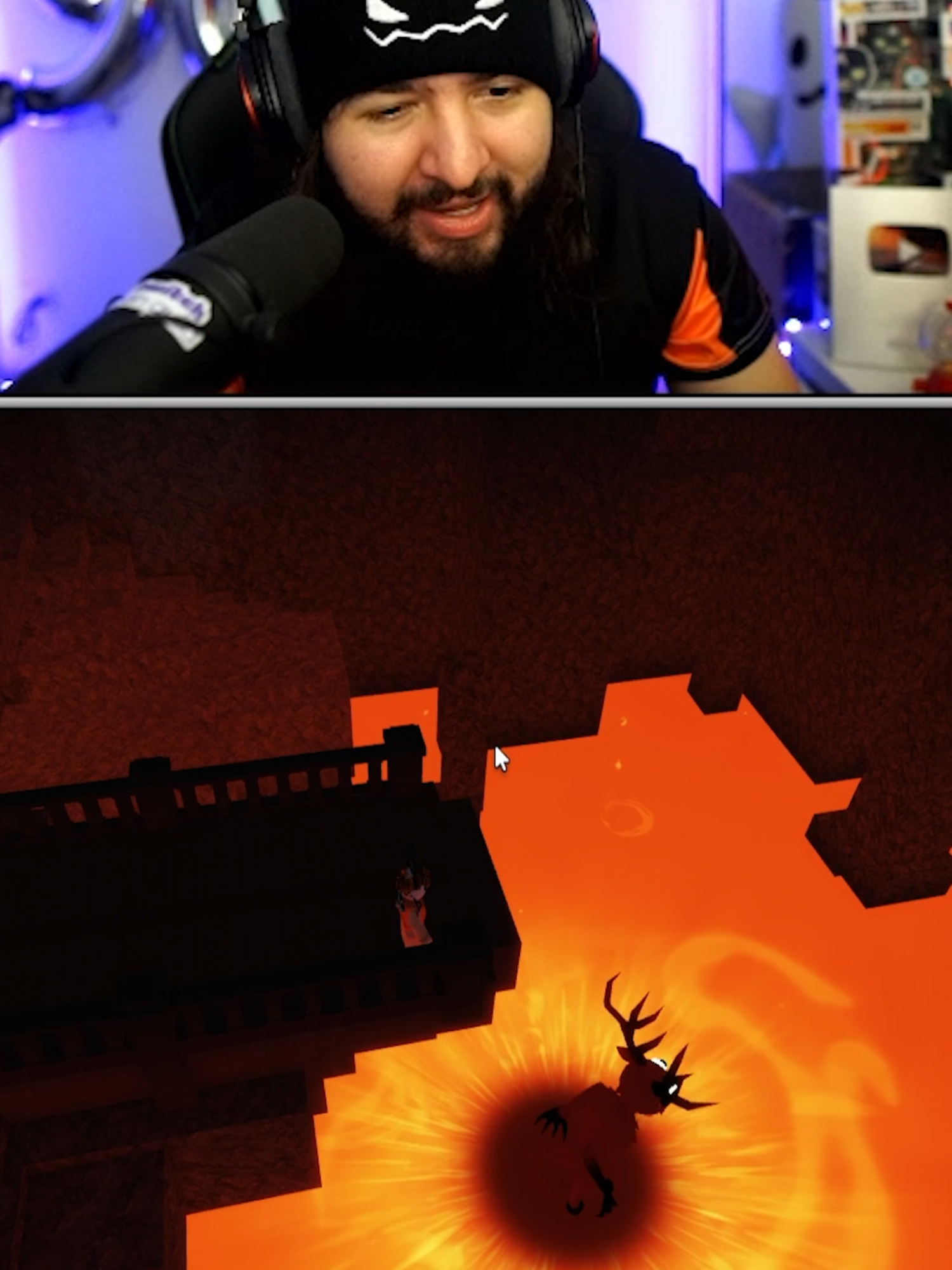 EL CIERVO en el VOLCAN de 99 NOCHES en el BOSQUE #99nochesenelbosque #99nightsintheforest #robloxclips #robloxedits #volcan #ciervo #lava