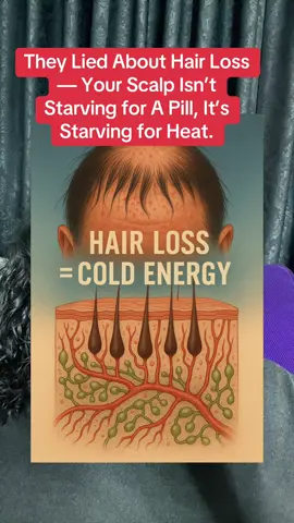 They Lied About Hair Loss  — Your Scalp Isn’t  Starving for A Pill, It’s  Starving for Heat. #hairloss #hairgrowth 