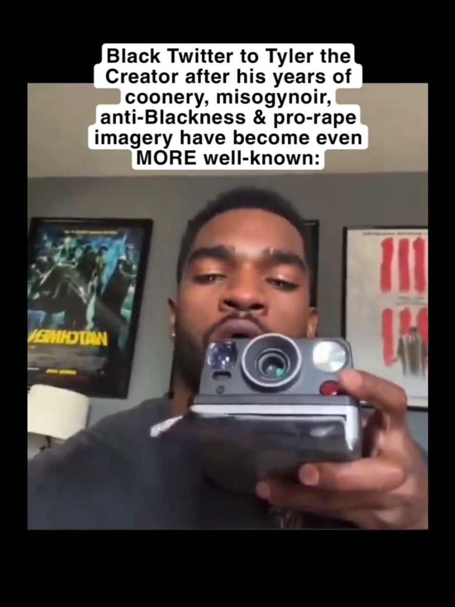 Tyler the Creator called it, “edgy,” but for YEARS, he has perpetuated anti-Blackness, misogynoir and rape-imagery, that he's paraded around as, 