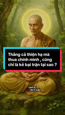 Thắng cả thiên hạ mà thua chính mình thì cũng chỉ là bại trận … #phatphapnhiemmau #tecong #nhanqua #loiphatday #vanduyenhophap☸️ 