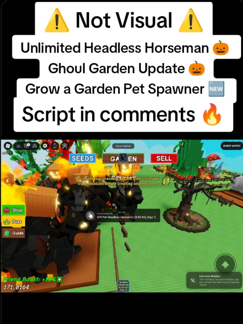 Ghoul Garden Update Part 2 🎃 🆕 Updated Darkspawner Script ⚠️not visual⚠️ Grow A garden pet spawner script 🆕 New Updated Grow A Garden Script 🔥 OP Pet Spawner Script 🔥 Ghoul Garden Update 🎃 [Grow A Garden Headless Horsemans 🎃 ] 🏡 Unlimited Raccoons 🦝 Infinite Divine Pets 🐶 Giftable Pets 🎁 Placeable Pets 🐕 #growagarden🥒🌶🍅 #growagardenscript #updatedgrowagardenscript #petspawnerscript #robloxscript 
