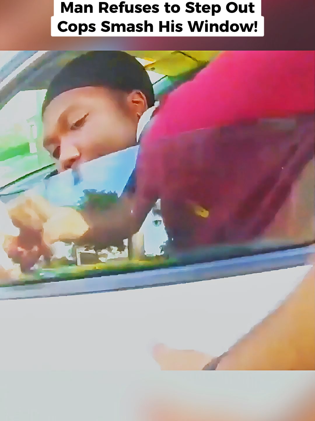 Man Refuses to Step Out – Cops Smash His Window! #cops #copsoftiktok #copsontiktok #copstiktok #foryou #fyp