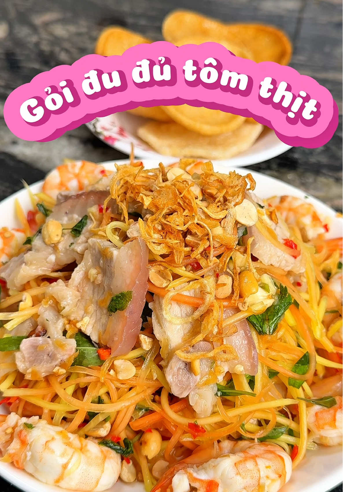 Gỏi đu đủ tôm thịt #ăncungtiktok #viraltiktok #learnontikok #gỏiđuđủ #goidudutomthit 