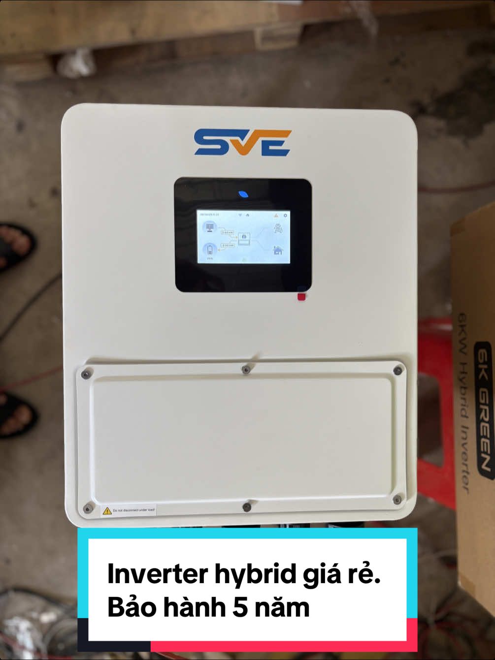 Inverter hybrid sve 6kW, Bảo hành 5 năm, giá rẻ #Savisolar #sve 