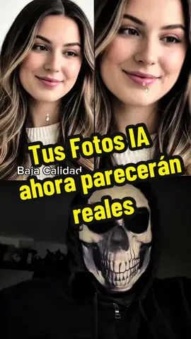 Haz que tus fotos IA parezcan REALES 😳🔥 #artificialintelligence #inteligenciaartificial #ia #fyp #viral 