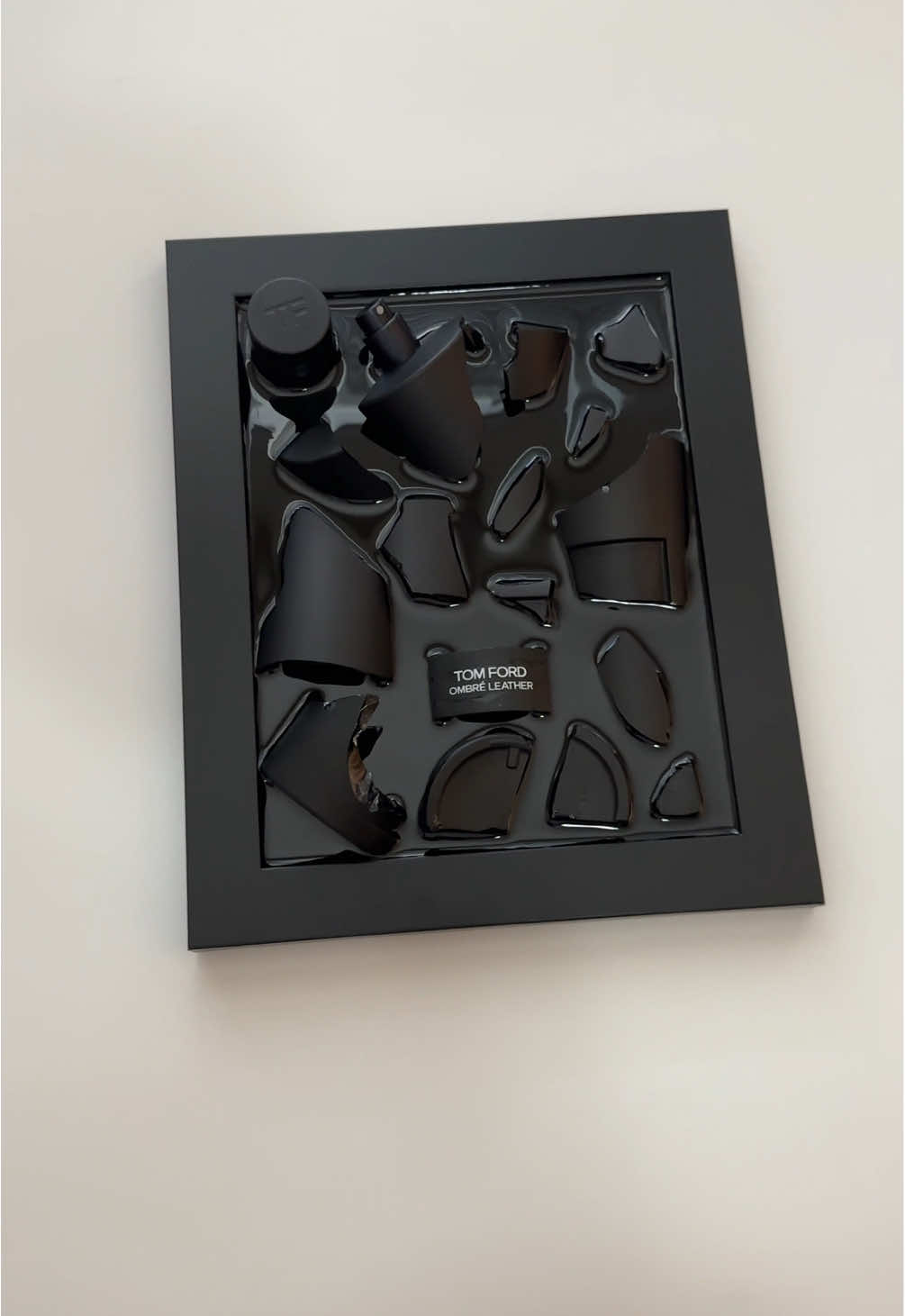 Tom Ford Art - Link in Bio #art #fragrance #cologne #artist #tomford broken cologne bottle framed glass epoxy resin decorative wall art