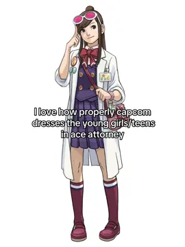 I know alot of companies dress teen girls… a certain way, or give them large or innapropriate assets for fanservice and im just glad they make them dress their age in accordance to their respective personalities, its such a breath of fresh air from all the creepy companies I’ve seen so far #aceattorney #athenacykes #mayafey #emaskye #aceattorneytrilogy 