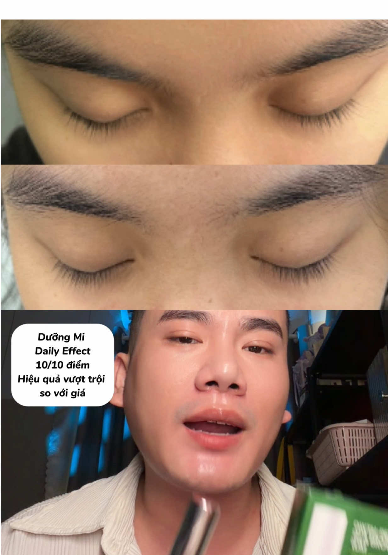 - Dưỡng Mi Daily Effect 10/10, mờ ê mê - 5ml không phải 3ml - Hiệu quả, công thức khoa học rõ ràng, sử dụng tiện lợi, thao tác đơn giản, bao bì hơi lỏ tí thôi #cunghocchamda #goclamdep #chamsocda #duongmi #dailyeffect 