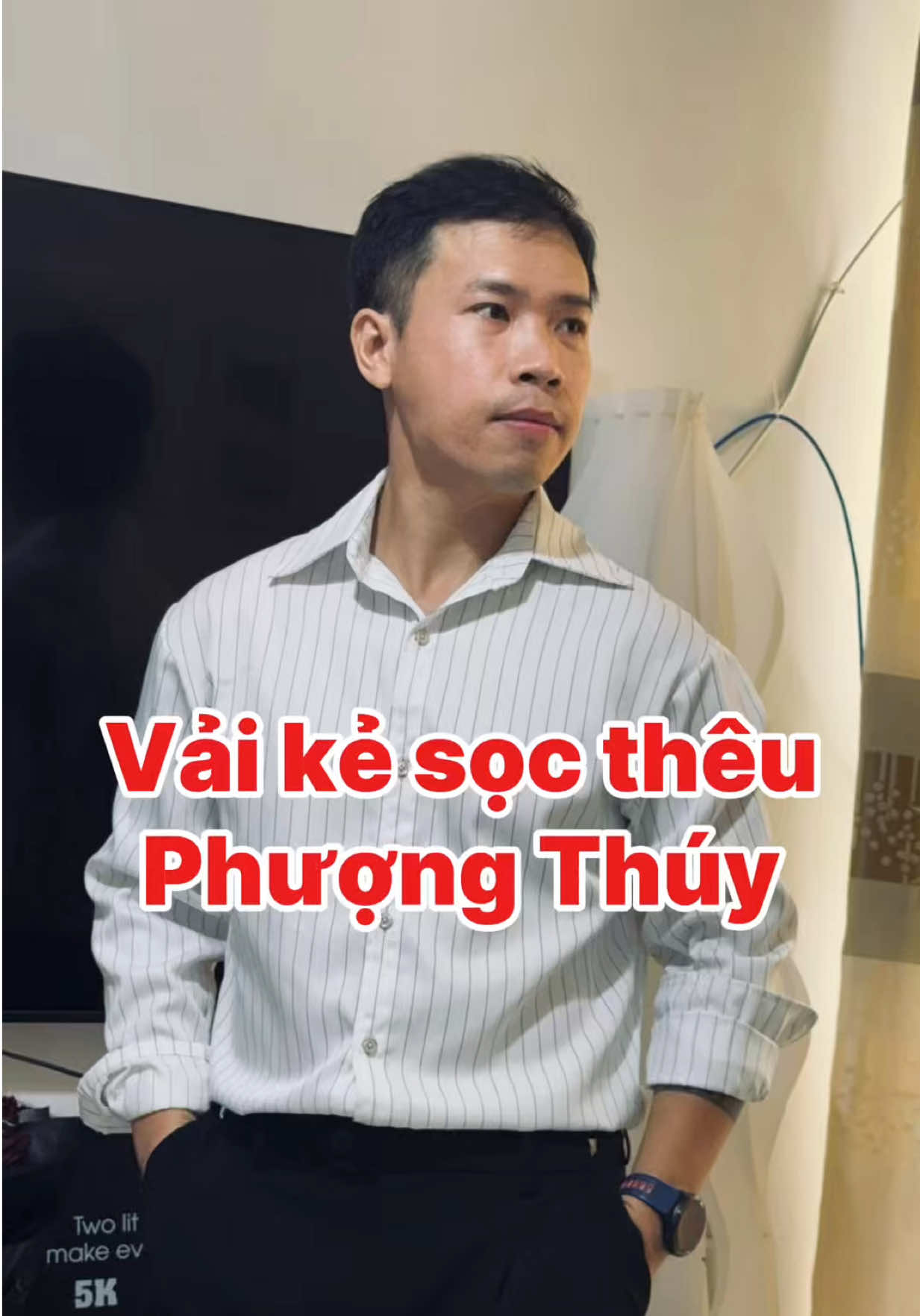 Vải kẻ sọc thêu, dòng vải có độ thô nhẹ, không giãn, dày chuyên lên thời trang nam nữ như sơ mi, quần suông, ghile cho các anh chị ☺️ #vaithoitrang #vaikesoc #fabric #vaiphuongthuy 
