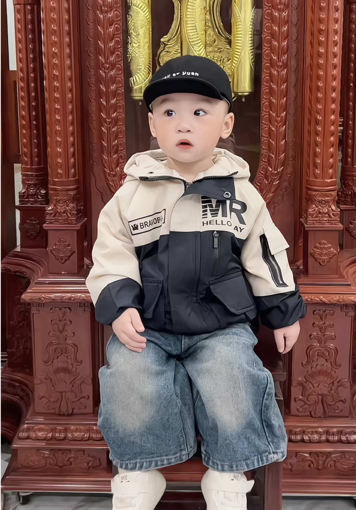 Áo khoác gió lót lông cho bé iu🥰🥰 #xuhuongtiktok #embedangyeu #aochobe #aogiochobe 