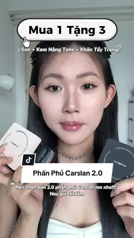 Nâng cấp lên bản phấn phủ 2.0 Carslan thui mấy bà ơiii, nay giá tốt mà nhiều quà từ nhãn hàng lắm luônnn #carslan #phanphu #phanphucarslan #review #phanphukiemdau 