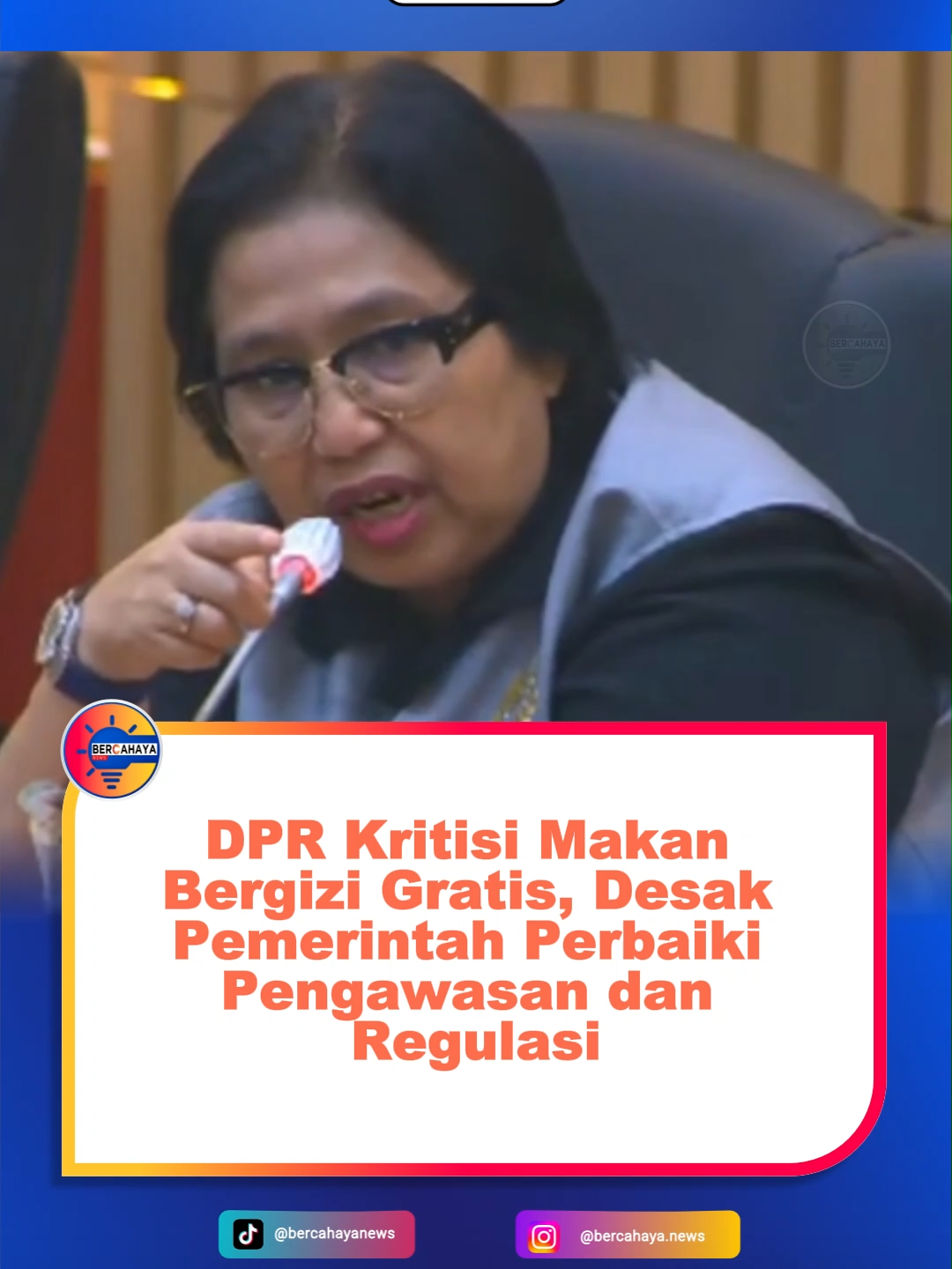 DPR menyampaikan kritik terhadap pelaksanaan program Makan Bergizi Gratis (MBG) yang dinilai masih menghadapi sejumlah kendala di lapangan, seperti ketidaktepatan sasaran dan lemahnya pengawasan distribusi. Sejumlah anggota dewan mendesak pemerintah untuk memperbaiki sistem regulasi, memastikan transparansi anggaran, serta memperkuat mekanisme pengawasan agar program benar-benar memberikan manfaat bagi masyarakat yang membutuhkan. DPR menegaskan dukungannya terhadap tujuan program MBG untuk meningkatkan gizi anak dan mengurangi angka stunting, namun meminta agar pelaksanaannya lebih akuntabel dan berbasis data yang valid. Dengan pengelolaan yang baik, program ini diharapkan menjadi salah satu pilar penting dalam pembangunan sumber daya manusia Indonesia yang sehat dan unggul. #MakanBergiziGratis #ProgramGizi #DPR #PrabowoGibran #Stunting #TransparansiAnggaran #PengawasanPublik #KesejahteraanRakyat #IndonesiaSehat #SDMUnggul