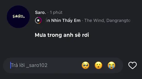 Mưa trong anh sẽ rơi #_saro102 #lyrics #nhachaymoingay #xuhuong 